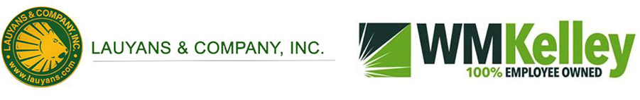 Lauyans logo, and WM Kelley logo